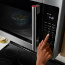 KitchenAid® 2.1 Cu. Ft. Over-the-Range Microwave Hood with a Handle YKMMS330SPS