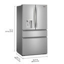 Whirlpool® 29 Cu. Ft. Family-Sized Capacity French door refrigerator with Flexible Temperature Drawer WRMF3636SZ