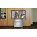 Kitchenaid® 29 cu. ft. French Door Refrigerator with Exterior Water and Ice and FreshChill™ Full-Width Refrigerated Drawer KRMF436SPS