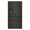 Kitchenaid® 29 cu. ft. French Door Refrigerator with Exterior Water and Ice and FreshChill™ Full-Width Refrigerated Drawer KRMF436SBE