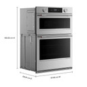 Kitchenaid® 27-inch Smart Electric Combo Wall Oven with Assisted Cooking Modes - PrintShield™ Finish KOEC727SPS