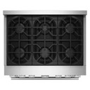 KitchenAid® 36-Inch 6 Burner Commercial-Style Gas Range with No Preheat Air Fry Mode KFGS936SSS