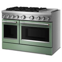Kitchenaid® 48-Inch 6 Burner Commercial-Style Dual Fuel Range with Griddle KFDD948SDC