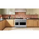 Kitchenaid® 48-Inch 6 Burner Commercial-Style Dual Fuel Range with Griddle KFDD948SSS