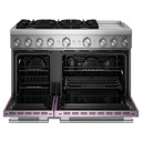Kitchenaid® 48-Inch 6 Burner Commercial-Style Dual Fuel Range with Griddle KFDD948SWF