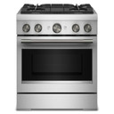 KitchenAid® 30-Inch 4 Burner Commercial-Style Dual Fuel Range with No Preheat Air Fry Mode KFDS930SSS