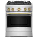 KitchenAid® 30-Inch 4 Burner Commercial-Style Dual Fuel Range with No Preheat Air Fry Mode KFDS930SSS