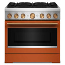 Kitchenaid® 36-Inch 6 Burner Commercial-Style Dual Fuel Range with No Preheat Air Fry Mode KFDS936SSC