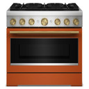 Kitchenaid® 36-Inch 6 Burner Commercial-Style Dual Fuel Range with No Preheat Air Fry Mode KFDS936SSC