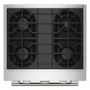 Kitchenaid® 30-Inch 4 Burner Commercial-Style Dual Fuel Range with No Preheat Air Fry Mode KFDS930SAG