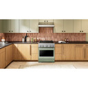 Kitchenaid® 30-Inch 4 Burner Commercial-Style Dual Fuel Range with No Preheat Air Fry Mode KFDS930SDC