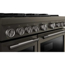 Kitchenaid® 48-Inch 6 Burner Commercial-Style Dual Fuel Range with Griddle KFDD948SBE