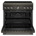 KitchenAid® 36-Inch 6-Element Induction Freestanding Commercial-Style Range with Air Fry KFIS936SBE