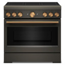 KitchenAid® 36-Inch 6-Element Induction Freestanding Commercial-Style Range with Air Fry KFIS936SBE