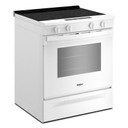 Whirlpool® 30-inch Electric Smart Range with Air Cooking Technology and Steam Clean YWSES4530TW