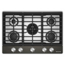 Kitchenaid® Gas-on-Metal Cooktop with an Integrated Wok Grate and CookShield™ Finish KCGK730SBE