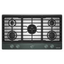 Kitchenaid® Gas-on-Metal Cooktop with an Integrated Wok Grate and CookShield™ Finish KCGK736SJP