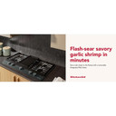 Kitchenaid® Gas-on-Metal Cooktop with an Integrated Wok Grate and CookShield™ Finish KCGK736SJP
