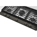Kitchenaid® Gas-on-Metal Cooktop with an Integrated Wok Grate and CookShield™ Finish KCGK736SBE