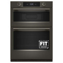 Kitchenaid® 30-inch Smart Electric Combo Wall Oven with Intelligent Cooking Camera - Black Ore KOEC930SBE