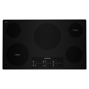 Kitchenaid® 36 Electric Cooktop with 5 Elements and Touch-Activated Controls KCES956KBL