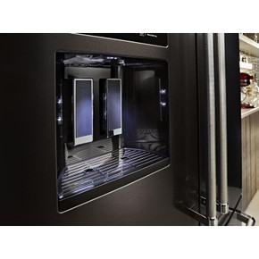 Kitchenaid® 26.8 Cu. Ft. Standard-Depth French Door Refrigerator with Exterior Ice and Water Dispenser KRFF577KBS