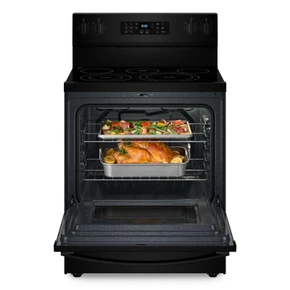 Whirlpool® 30-inch Energy Star Electric Range with Air Cooking Technology, No Preheat Air Fry and Air Baking and Self Clean YWFES5030RB