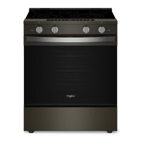 Whirlpool® 30-inch Smart Slide in Electric Range with True Convection, No Preheat Air Fry, WipeClean™ Coating, Steam/Self Clean and High Speed Preheat YWSES7530RV