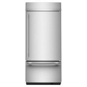 Kitchenaid® 20.8 Cu. Ft. 36" Built-In Bottom Mount Refrigerator with Platinum Interior KBBR336SPS