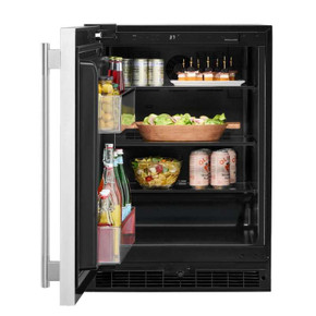 Kitchenaid® 24" Undercounter Refrigerator with Stainless Steel Door KURL124SSB