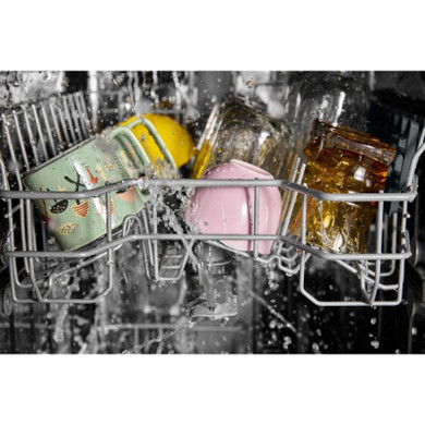 Whirlpool® 18" Stainless Steel Dishwasher with Half Load Cycle and Triple Spray Arms - 48 dBA WDFS5118SS