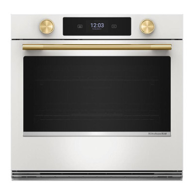 Kitchenaid® 30-inch Smart Electric Single Wall Oven with Assisted Cooking Modes KOES730SPL