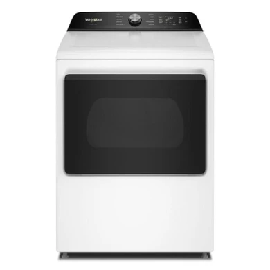 Whirlpool® 7.5 cu. ft. Smart Electric Top Load Dryer with Steam Iron and AI Dry YWED8509TW