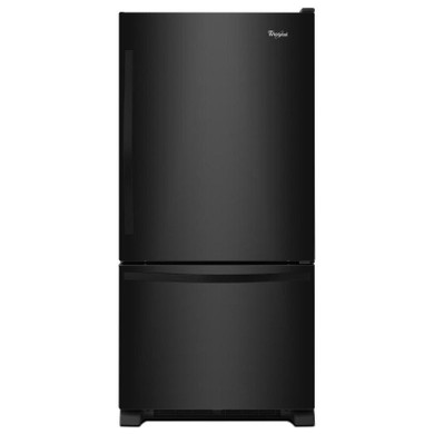 Whirlpool® 22 cu. ft. Bottom-Freezer Refrigerator with Freezer Drawer WRB322DMBB