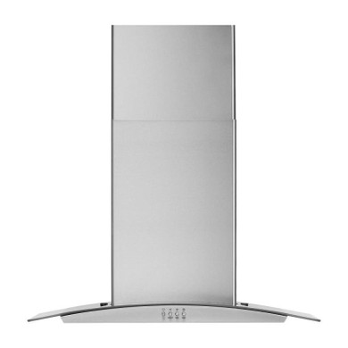Whirlpool® 30" Curved Glass Wall Mount Range Hood WVW51UC0LS