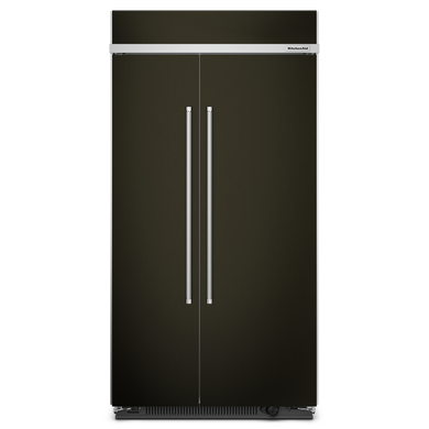 Kitchenaid® 25.5 Cu Ft. 42 Built-In Side-by-Side Refrigerator with PrintShield™ Finish KBSN702MBS