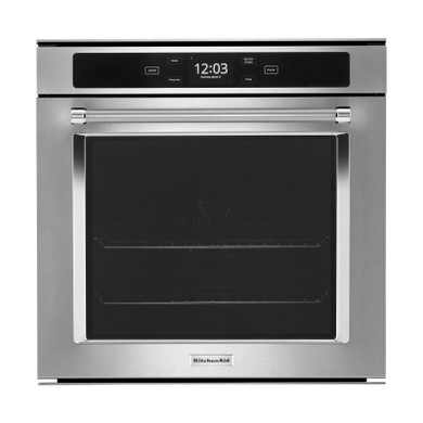 Kitchenaid® 24" Smart Single Wall Oven with True Convection YKOSC504PPS
