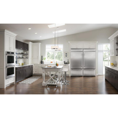 Kitchenaid® 20.9 Cu. Ft. 36" Width Built-In Stainless Bottom Mount Refrigerator with Platinum Interior Design KBBL306ESS