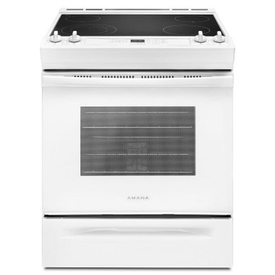 30-inch Amana® Electric Range with Front Console YAES6603SFW