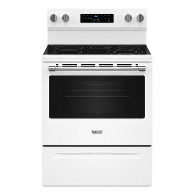 Maytag® 30-Inch Convection Electric Range With No Preheat Air Fry and Air Baking - 5.3 Cu. Ft. YMFES6030RW