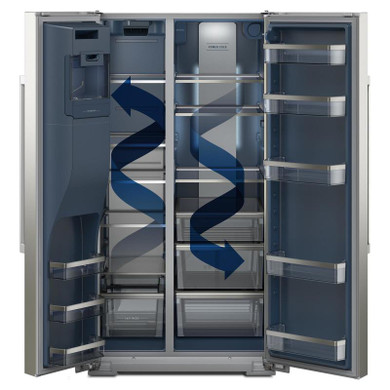 Maytag® 36-inch Wide Full-Depth Side-by-Side Refrigerator with Arctic Blue Interior - 28.3 Cu. Ft. MRSF6636RZ