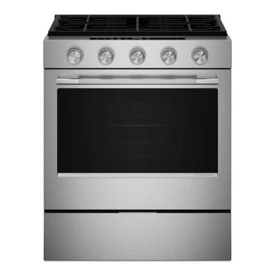 Kitchenaid® 5.0 Cu. Ft. Smart Slide-in Gas Range with Convection Cooking Modes KSGS330SPS