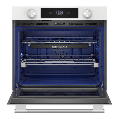 Kitchenaid® 30-inch Smart Electric Single Wall Oven with Assisted Cooking Modes - White KOES730SWH