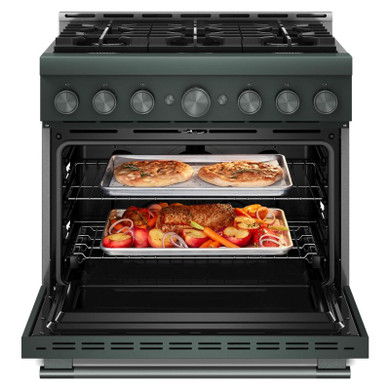 KitchenAid® 36-Inch 6 Burner Commercial-Style Gas Range with No Preheat Air Fry Mode KFGS936SJP
