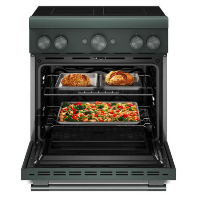 Kitchenaid® 30-Inch 4-Element Induction Freestanding Commercial-Style Range with Air Fry KFIS930SJP