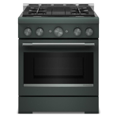 KitchenAid® 30-Inch 4 Burner Commercial-Style Gas Range with No Preheat Air Fry Mode KFGS930SJP