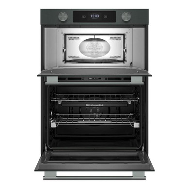 Kitchenaid® 30-inch Smart Electric Combo Wall Oven with Intelligent Cooking Camera - Juniper KOEC930SJP