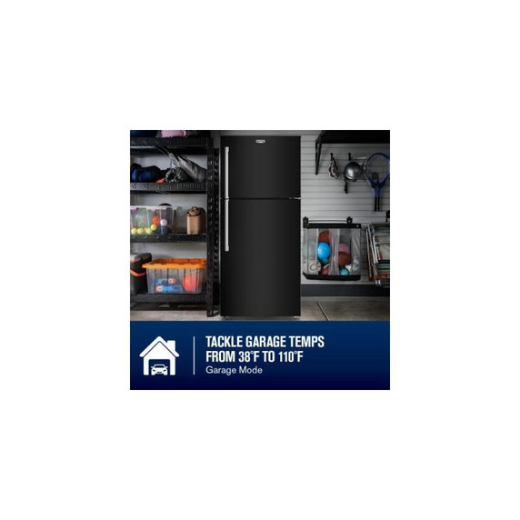 Maytag® 33-Inch Wide Top Mount Refrigerator with Garage Mode - 21 Cu. Ft. MRTX5121TB