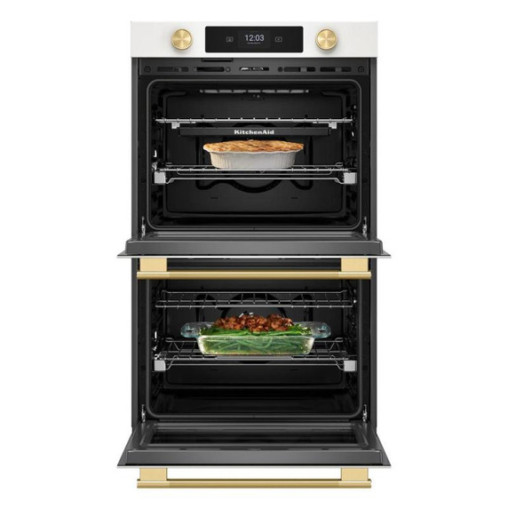 Kitchenaid® 30-inch Smart Electric Double Wall Oven with Assisted Cooking Modes KOED730SPL