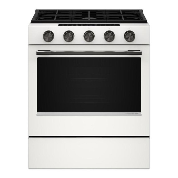 Kitchenaid® 5.0 Cu. Ft. Smart Slide-in Gas Range with Convection Cooking Modes and 2-in-1 Burner KSGS530SPL